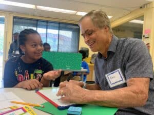 Eric with Summer Student