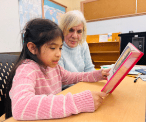 Chiara and bilingual tutor Vilma